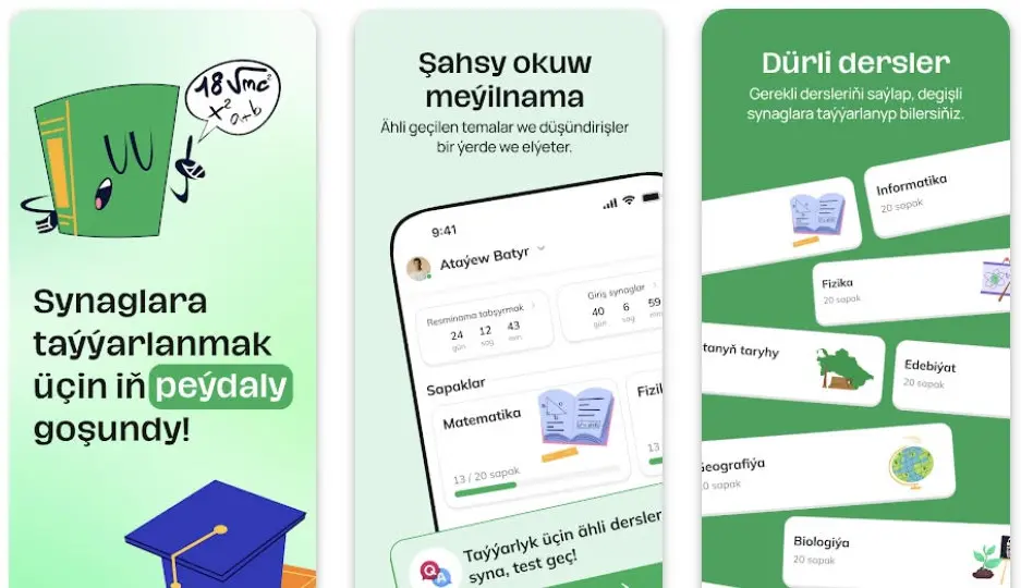"Men talyp" Ýokary okuwa tabşyrýanlar üçin kömekçi programma